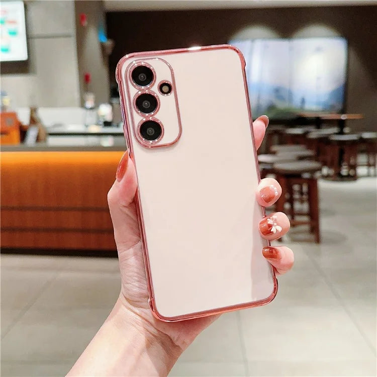 For Samsung Galaxy A55 5G Case Electroplated Design Soft TPU Phone Cover