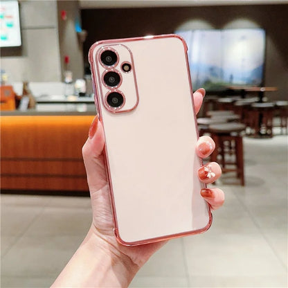 For Samsung Galaxy A55 5G Case Electroplated Design Soft TPU Phone Cover