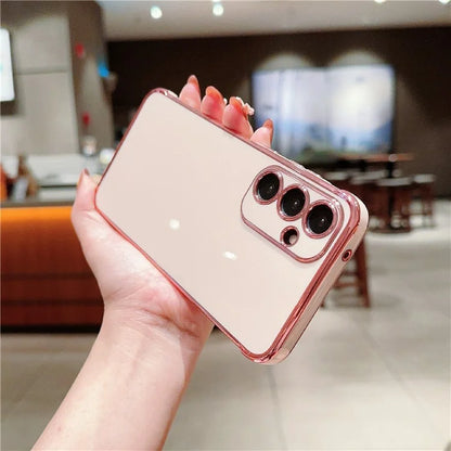 For Samsung Galaxy A55 5G Case Electroplated Design Soft TPU Phone Cover