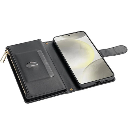 CSJ-P2 For Samsung Galaxy A54 5G Wallet Phone Case Leather Flip Cover Rhombus Stitching