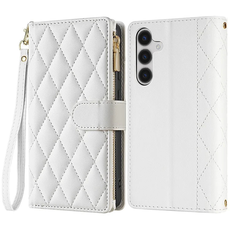 CSJ-P2 For Samsung Galaxy A25 5G (Global) (161.0 X 76.5 X 8.3mm) Case Leather Wallet Phone Cover