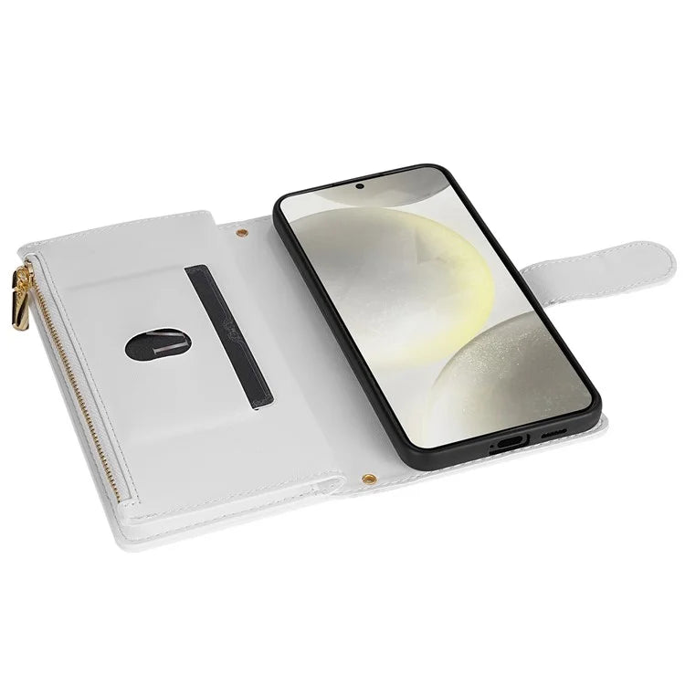 CSJ-P2 For Samsung Galaxy A25 5G (Global) (161.0 X 76.5 X 8.3mm) Case Leather Wallet Phone Cover