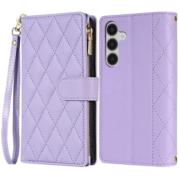 CSJ-P2 For Samsung Galaxy A25 5G (Global) (161.0 X 76.5 X 8.3mm) Case Leather Wallet Phone Cover