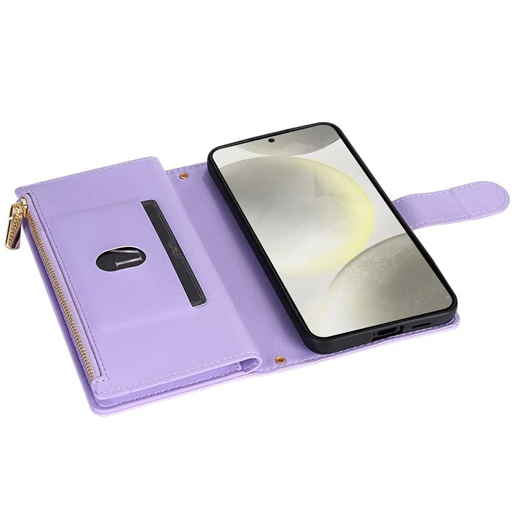 CSJ-P2 For Samsung Galaxy A25 5G (Global) (161.0 X 76.5 X 8.3mm) Case Leather Wallet Phone Cover