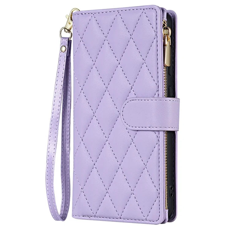 CSJ-P2 For Samsung Galaxy A25 5G (Global) (161.0 X 76.5 X 8.3mm) Case Leather Wallet Phone Cover