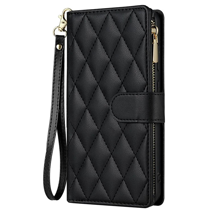 CSJ-P2 For Samsung Galaxy A25 5G (Global) (161.0 X 76.5 X 8.3mm) Case Leather Wallet Phone Cover