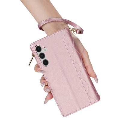 CSJ-P2 For Samsung Galaxy A25 5G (Global) (161.0 X 76.5 X 8.3mm) Case Leather Wallet Phone Cover