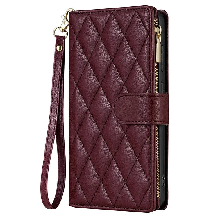 CSJ-P2 For Samsung Galaxy A25 5G (Global) (161.0 X 76.5 X 8.3mm) Case Leather Wallet Phone Cover
