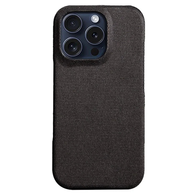 For iPhone 16 Pro Case Cloth Texture Anti-Scratch Protective PC Phone Cover