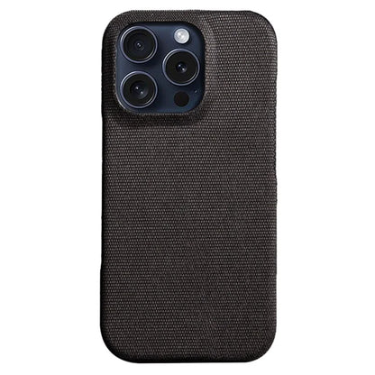 For iPhone 16 Pro Case Cloth Texture Anti-Scratch Protective PC Phone Cover