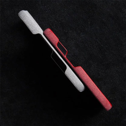 For iPhone 16 Pro Case Cloth Texture Anti-Scratch Protective PC Phone Cover