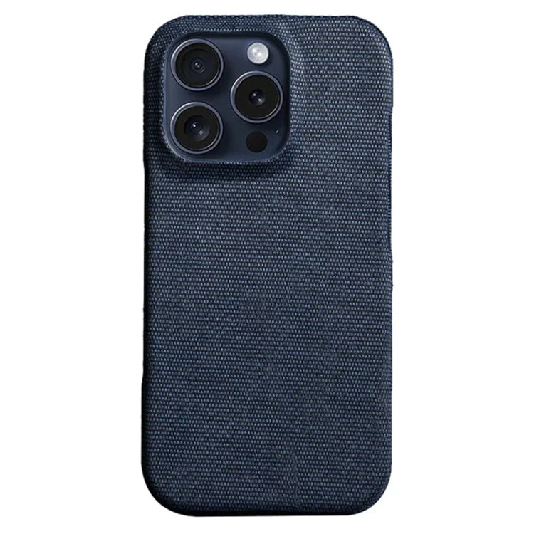 For iPhone 16 Pro Case Cloth Texture Anti-Scratch Protective PC Phone Cover