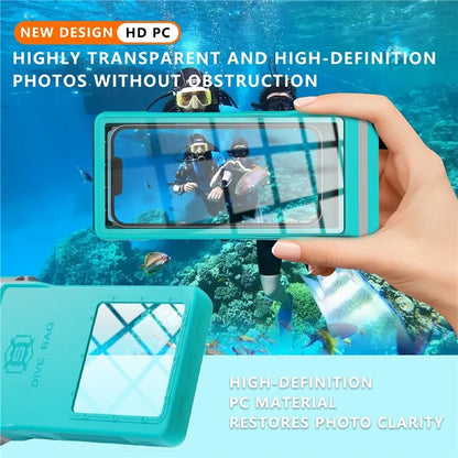 SHELLBOX 15m Waterproof Cellphone Pouch 7-inch Phone Touch Screen Diving Swimming Drifting Protective Bag