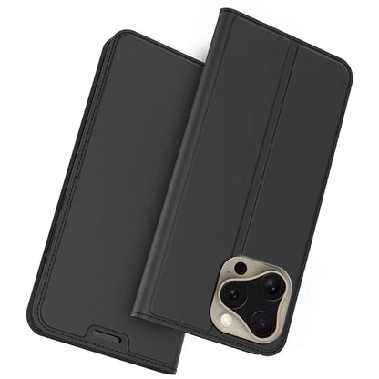 For iPhone 16 Pro Max Case PU Leather Card Holder Flip Phone Cover Strong Magnetic Closure