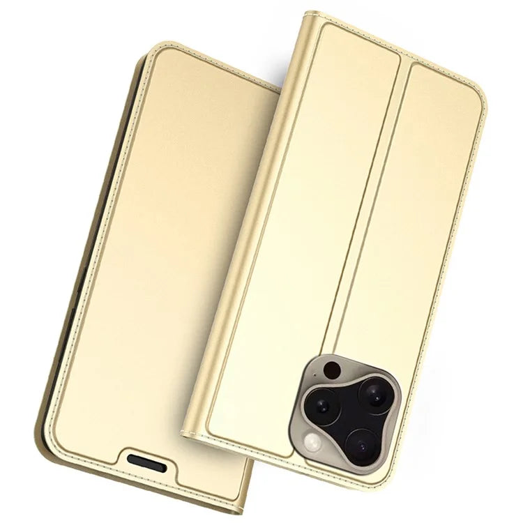 For iPhone 16 Pro Max Case PU Leather Card Holder Flip Phone Cover Strong Magnetic Closure