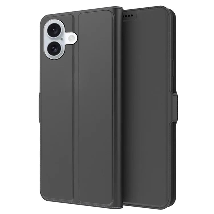 For iPhone 16 Case Card Holder PU Leather Full Protection Phone Cover
