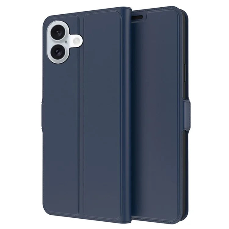 For iPhone 16 Case Card Holder PU Leather Full Protection Phone Cover