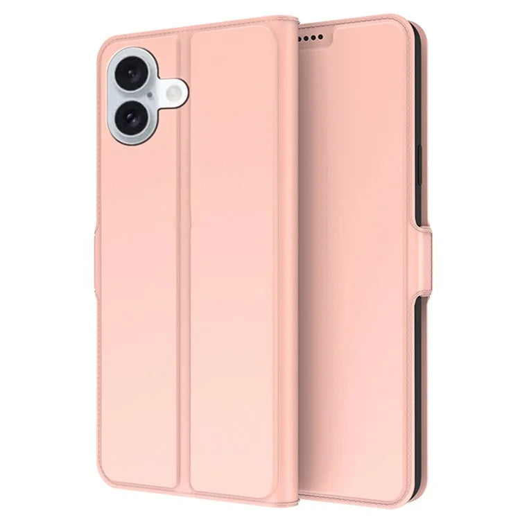 For iPhone 16 Case Card Holder PU Leather Full Protection Phone Cover