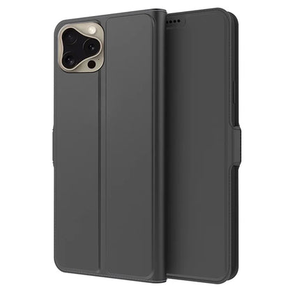For iPhone 16 Pro Max Case Inner TPU Leather Flip Phone Cover Card Slot