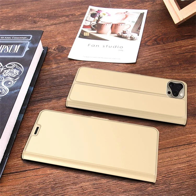For iPhone 16 Pro Max Case Inner TPU Leather Flip Phone Cover Card Slot