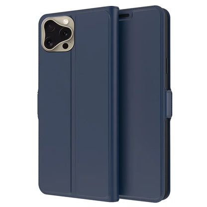 For iPhone 16 Pro Max Case Inner TPU Leather Flip Phone Cover Card Slot