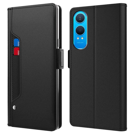For OnePlus Nord CE4 Lite 5G Case Mirror Design PU Leather Phone Cover Card Holder