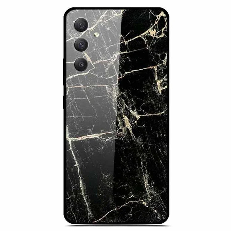 For Samsung Galaxy A35 5G Case Pattern Printing Tempered Glass Anti-Scratch Phone Cover