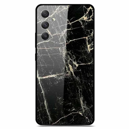 For Samsung Galaxy A35 5G Case Pattern Printing Tempered Glass Anti-Scratch Phone Cover