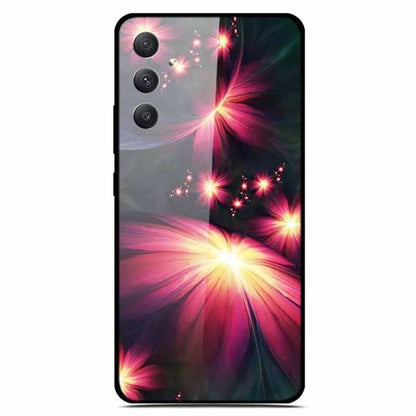 For Samsung Galaxy A35 5G Case Pattern Printing Tempered Glass Anti-Scratch Phone Cover