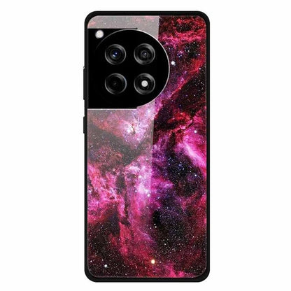 For OnePlus 12R 5G / Ace 3 5G Phone Case Pattern Printing Anti-Drop PC+Tempered Glass+TPU Cover