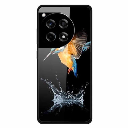 For OnePlus 12R 5G / Ace 3 5G Phone Case Pattern Printing Anti-Drop PC+Tempered Glass+TPU Cover