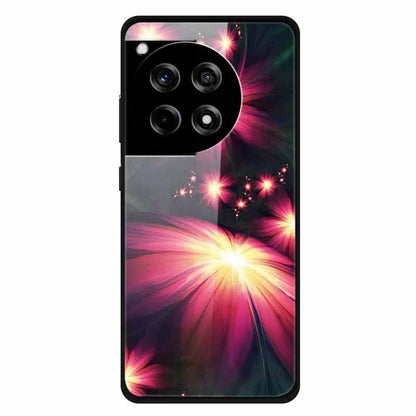 For OnePlus 12R 5G / Ace 3 5G Phone Case Pattern Printing Anti-Drop PC+Tempered Glass+TPU Cover