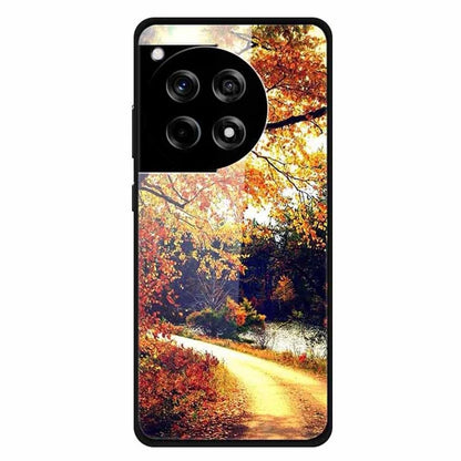 For OnePlus 12R 5G / Ace 3 5G Phone Case Pattern Printing Anti-Drop PC+Tempered Glass+TPU Cover