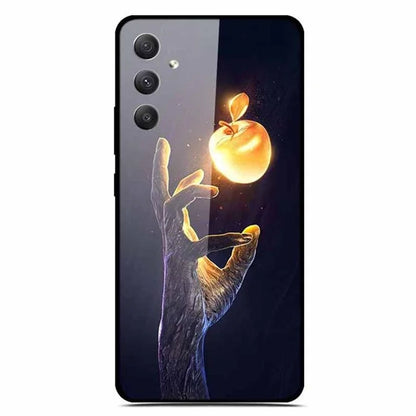 For Samsung Galaxy A35 5G Case Pattern Printing Tempered Glass Anti-Scratch Cell Phone Cover