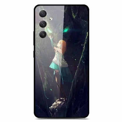 For Samsung Galaxy A35 5G Case Pattern Printing Tempered Glass Anti-Scratch Cell Phone Cover