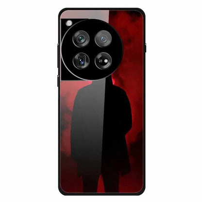 For OnePlus 12 5G Phone Case Pattern Printing Tempered Glass Shockproof Cover