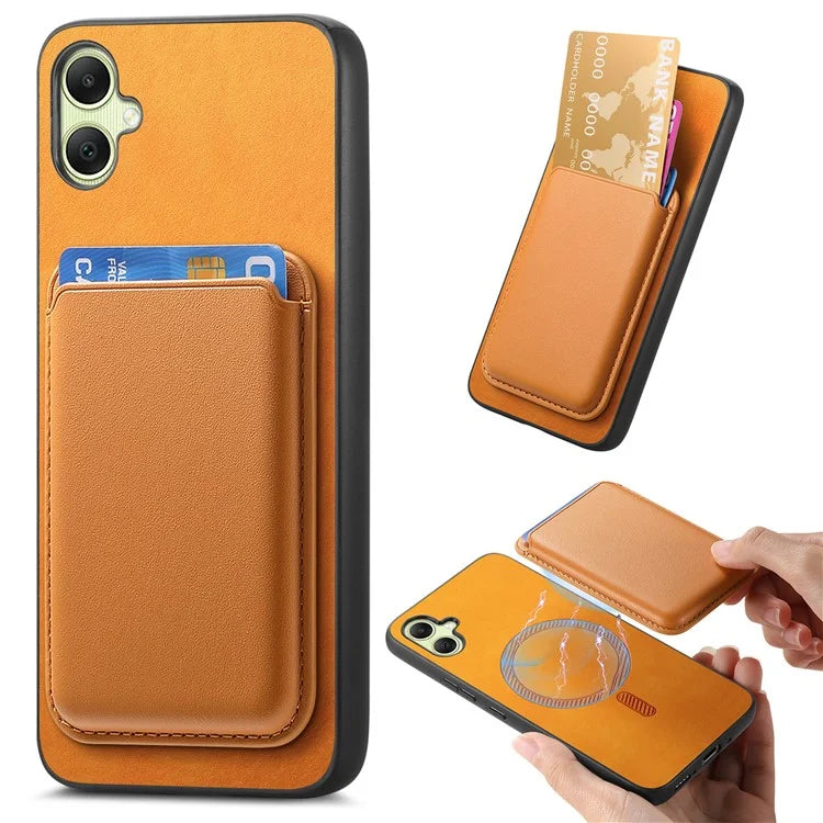 B2 For Samsung Galaxy A05 4G Cover Leather+TPU Phone Case with Magnetic Card Bag