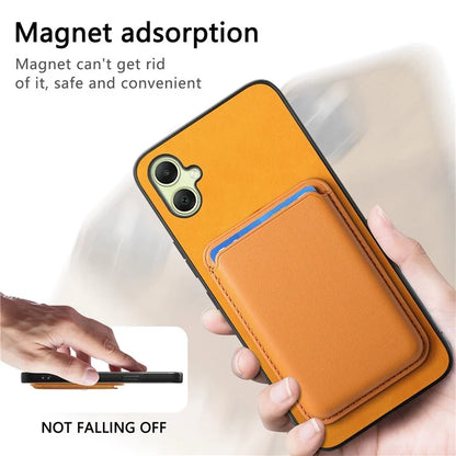 B2 For Samsung Galaxy A05 4G Cover Leather+TPU Phone Case with Magnetic Card Bag