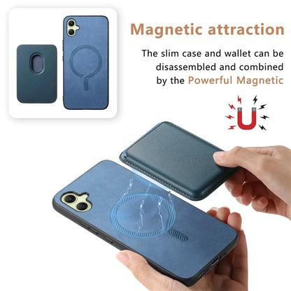 B2 For Samsung Galaxy A05 4G Cover Leather+TPU Phone Case with Magnetic Card Bag