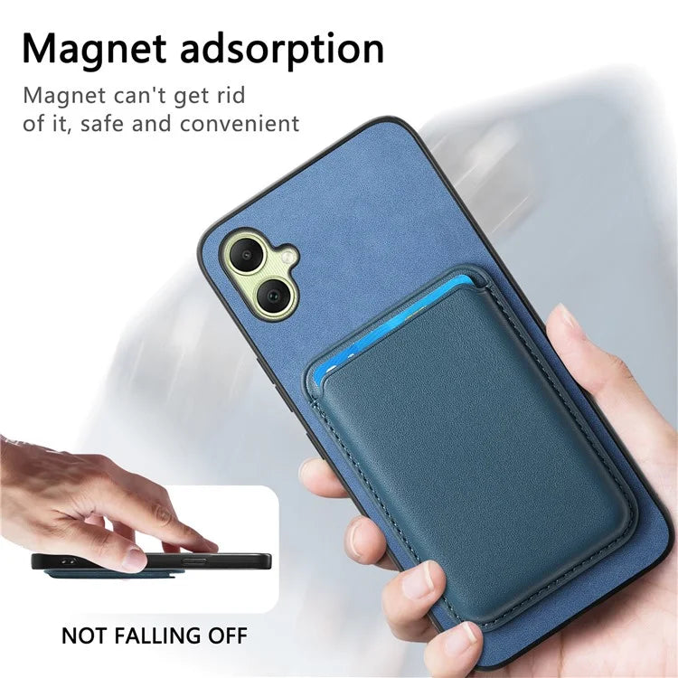 B2 For Samsung Galaxy A05 4G Cover Leather+TPU Phone Case with Magnetic Card Bag