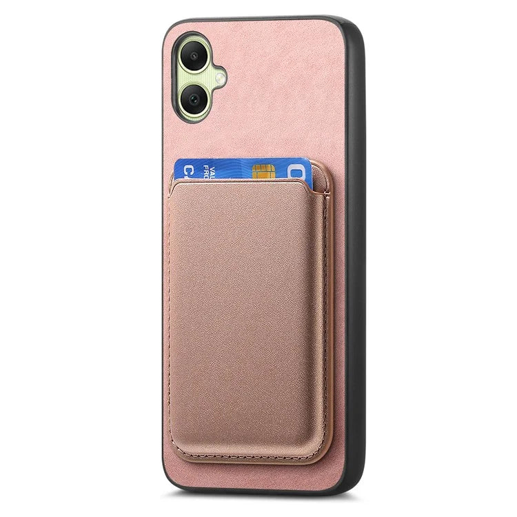 B2 For Samsung Galaxy A05 4G Cover Leather+TPU Phone Case with Magnetic Card Bag