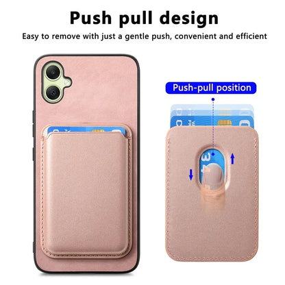 B2 For Samsung Galaxy A05 4G Cover Leather+TPU Phone Case with Magnetic Card Bag