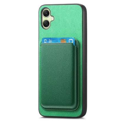 B2 For Samsung Galaxy A05 4G Cover Leather+TPU Phone Case with Magnetic Card Bag