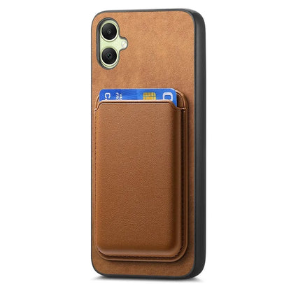 B2 For Samsung Galaxy A05 4G Cover Leather+TPU Phone Case with Magnetic Card Bag