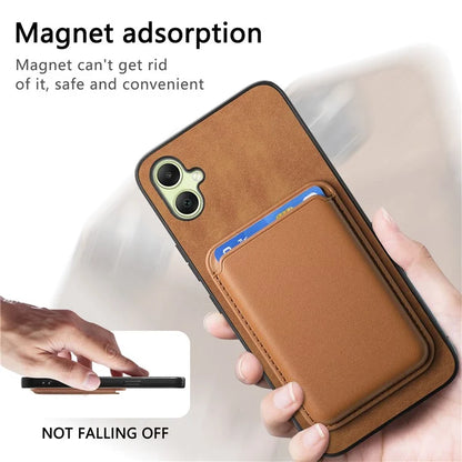 B2 For Samsung Galaxy A05 4G Cover Leather+TPU Phone Case with Magnetic Card Bag