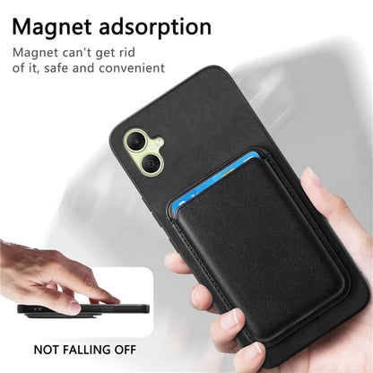 B2 For Samsung Galaxy A05 4G Cover Leather+TPU Phone Case with Magnetic Card Bag
