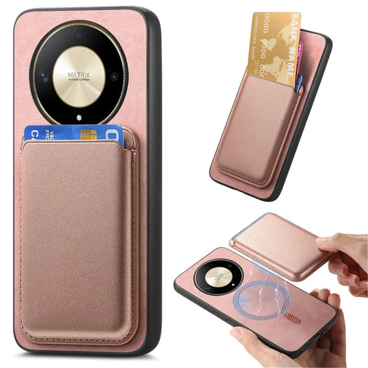 B2 For Honor Magic6 Lite 5G / X9b 5G / X50 5G Phone Case Detachable Magnetic Card Bag Leather+TPU Cover