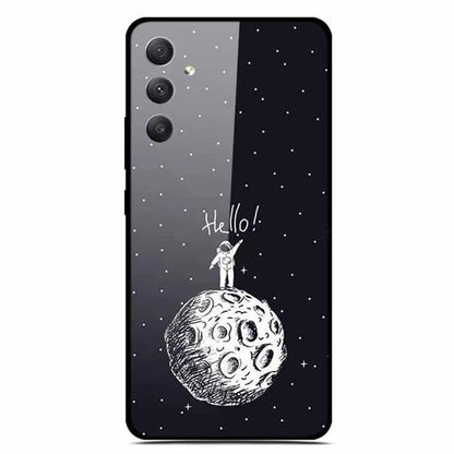 For Samsung Galaxy A35 5G Phone Case Stylish Pattern Tempered Glass Drop-Proof Cover