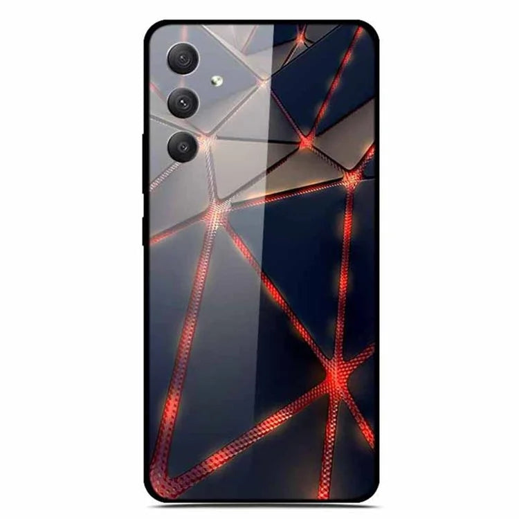 For Samsung Galaxy A35 5G Phone Case Stylish Pattern Tempered Glass Drop-Proof Cover