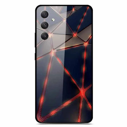 For Samsung Galaxy A35 5G Phone Case Stylish Pattern Tempered Glass Drop-Proof Cover